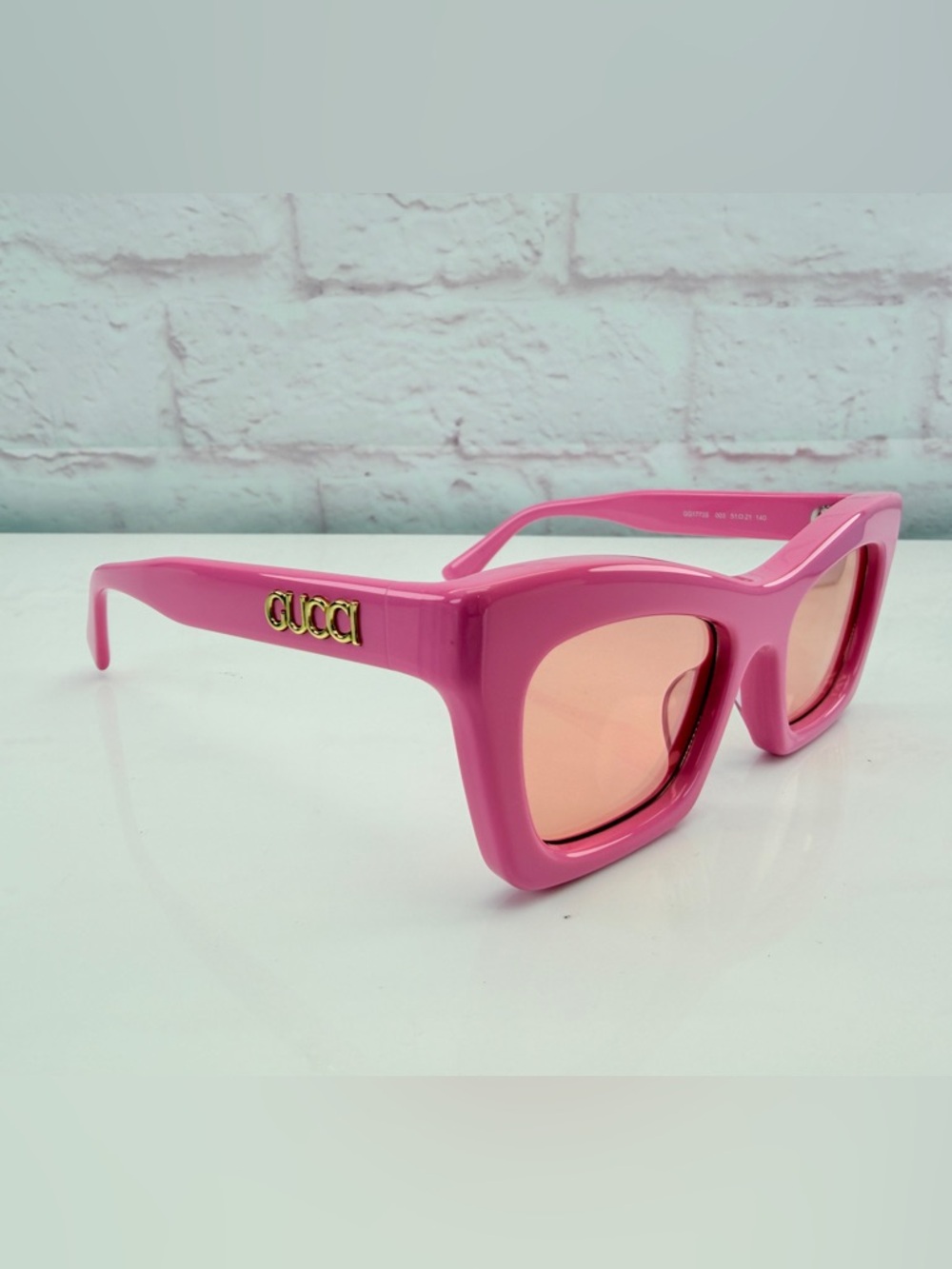Gucci GG1773S Shiny Fashion Show Ancora 50MM Cat-Eye Sunglasses